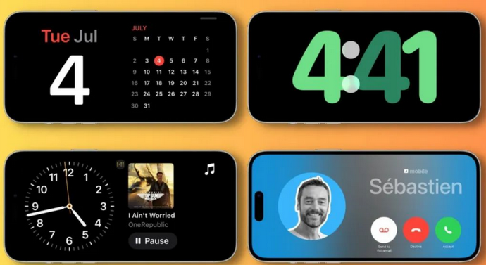 沙市苹果手机维修分享iOS17横屏充电待机显示有什么好处 