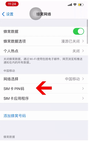 沙市苹果14维修网分享如何给iPhone14的SIM卡设置密码 