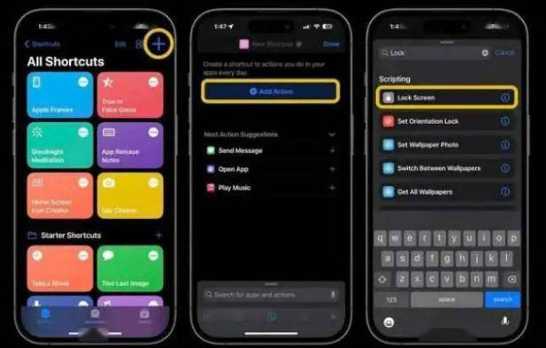 沙市苹果14锁屏维修店分享iPhone14升级iOS16.4后如何创建锁屏快捷方式 