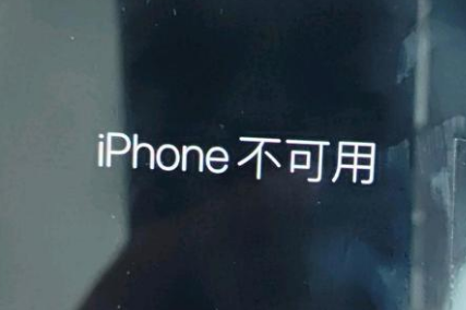 沙市苹果服务网点分享锁屏界面显示“iPhone 不可用”如何解决 